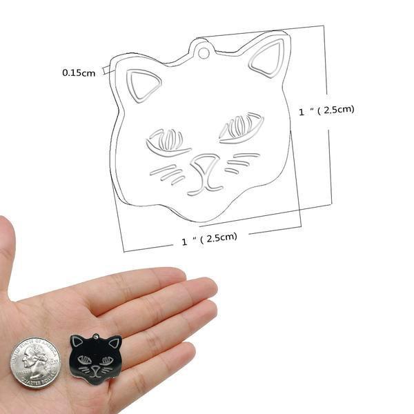 Médaille de luxe Gravée pour Chat en 2 couleurs Bonheur de Chat Médaille Gravée pour Chat en 2 couleurs