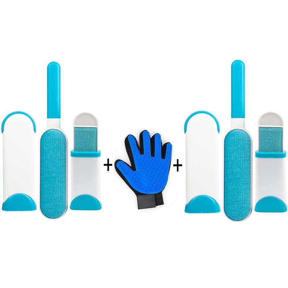 Super kit brosse et gant anti poil auto nettoyante - plusieurs combinaisons Bonheur de Chat Super kit brosse et gant anti poil auto nettoyante - plusieurs combinaisons