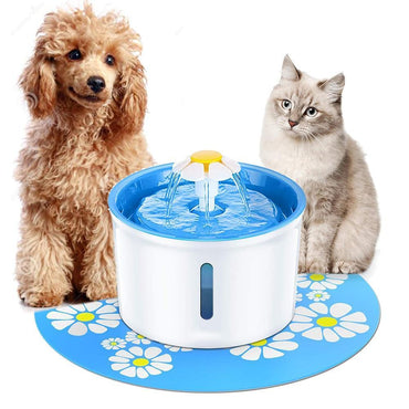 Bonheur de Chat Fontaine à eau électrique réglable pour chat