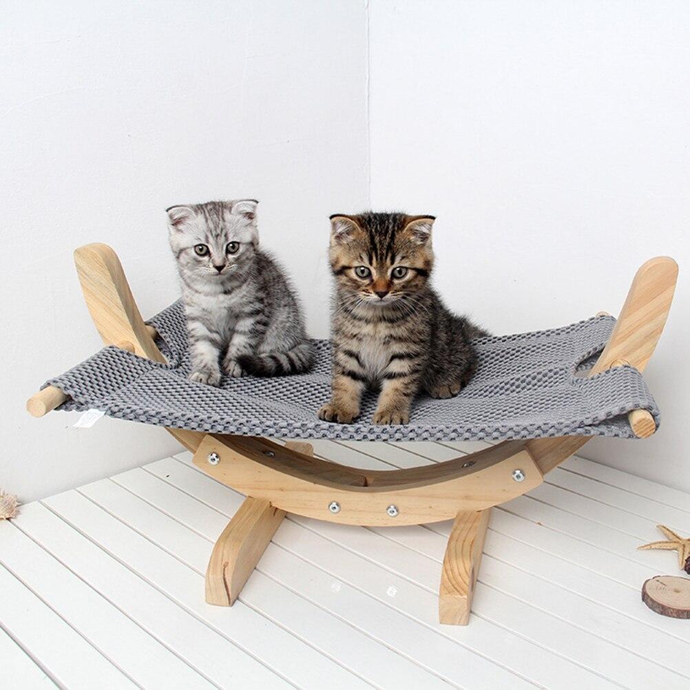 Hamac en bois pour chat haute qualité